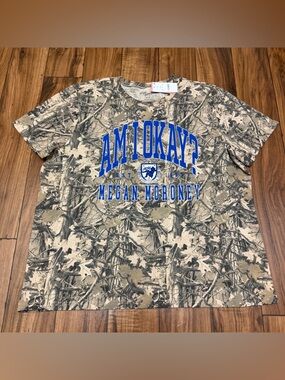 NEW Megan Moroney Merch Am I Okay Real Tree Camo Official Tour T-Shirt Womens 1X